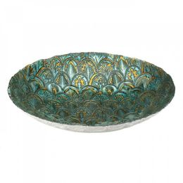 Abstract Peacock Decorative Bowl