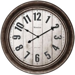Westclox 15.5&quot; Wall Clock With Antique Bronze Finish